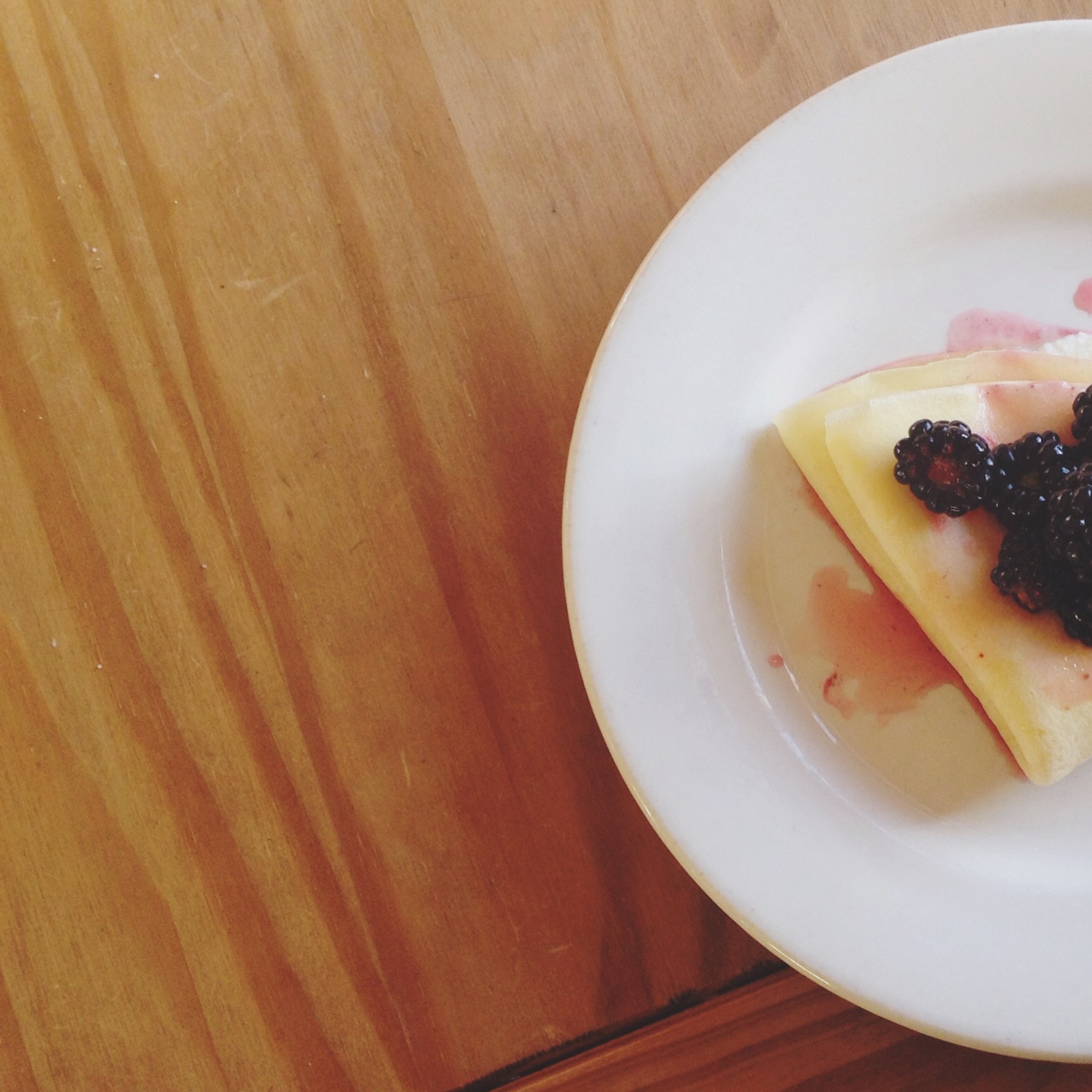 Ricotta Filled Crepes with a Lemon Blackberry Topping – www.thedanareneeway.com