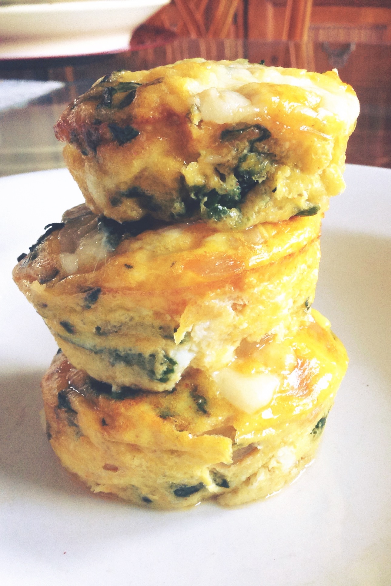 Spinach & Gruyère [Mini] Fritatta on thedanareneeway.com