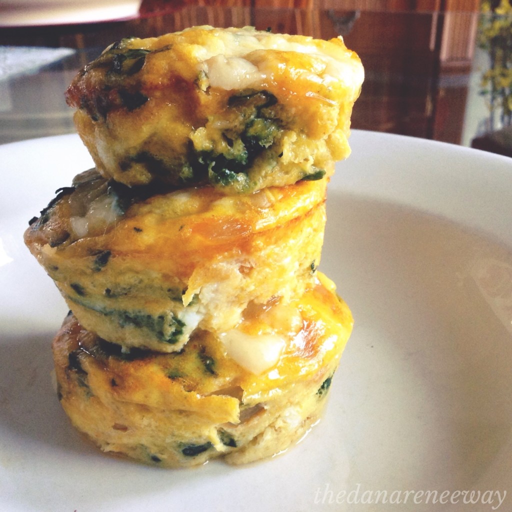 Spinach & Gruyère [Mini] Fritatta on thedanareneeway.com