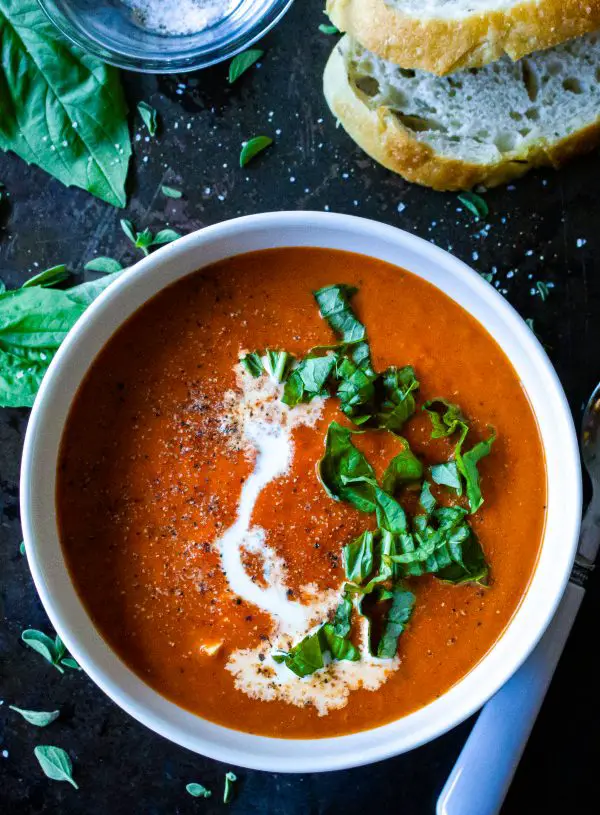 Roasted Red Pepper & Smoked Gouda Soup