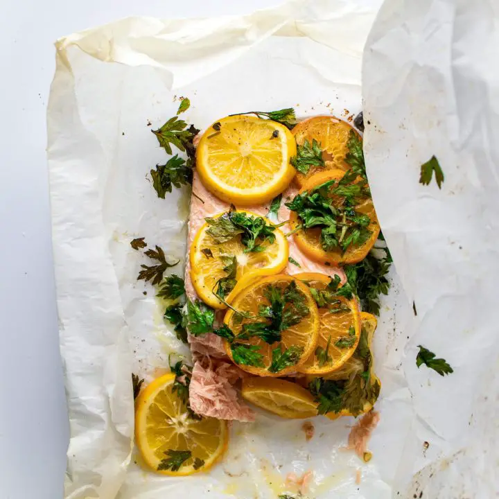 Fish En Papillote (Fish in Paper) with citrus and herbs on www.thedanareneeway.com