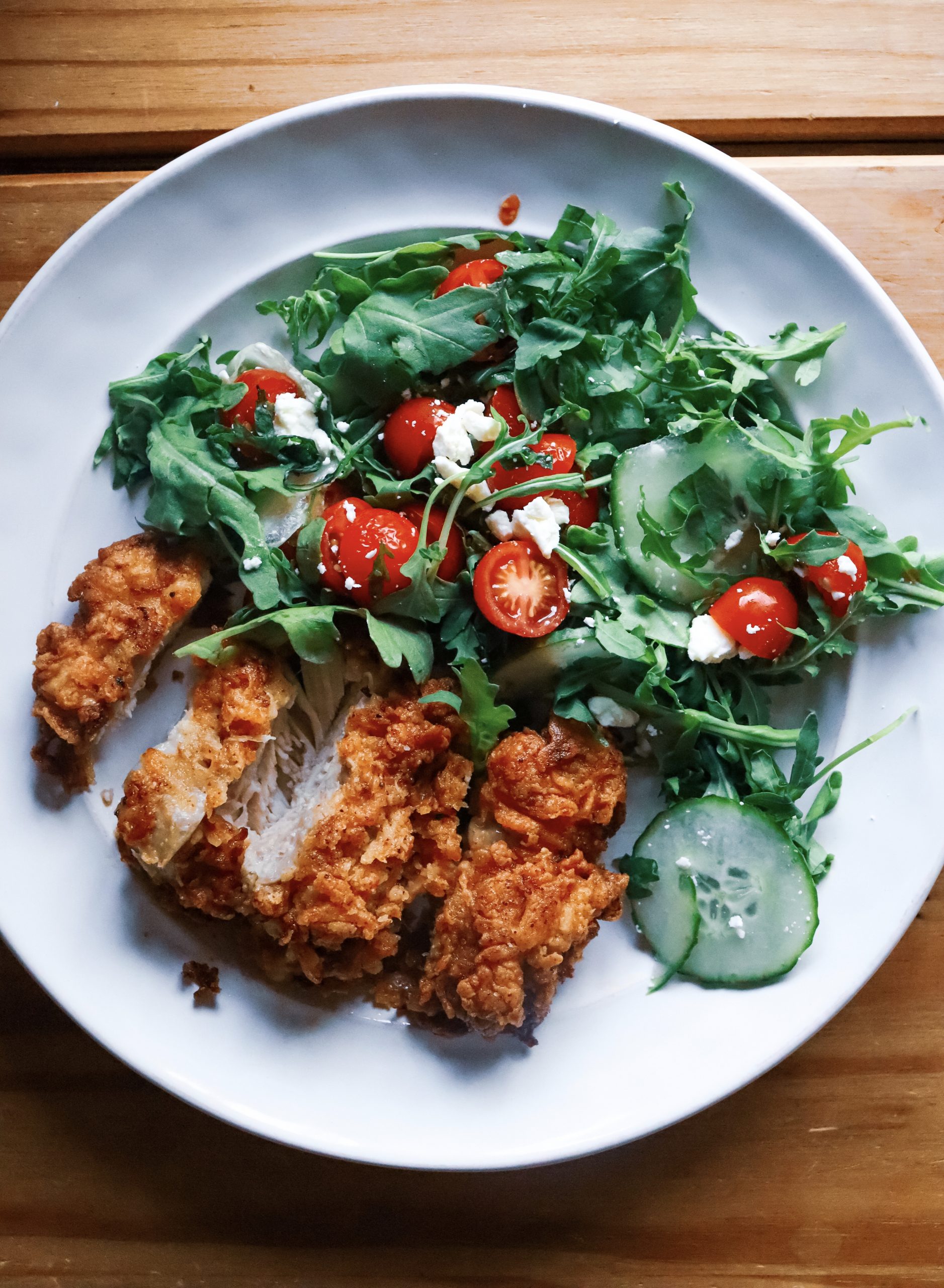 fried boneless chicken thighs