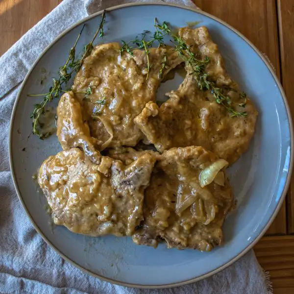 Cider Smothered Pork Chops on www.thedanareneeway.com